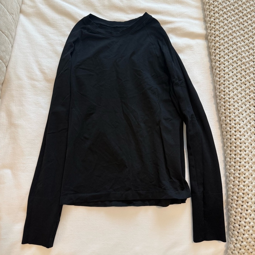 Black Long Sleeve Lightweight Top